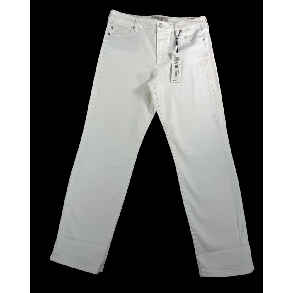 Liverpool Marley Girlfriend jeans 90s money preppy Bone‎ White sz 30